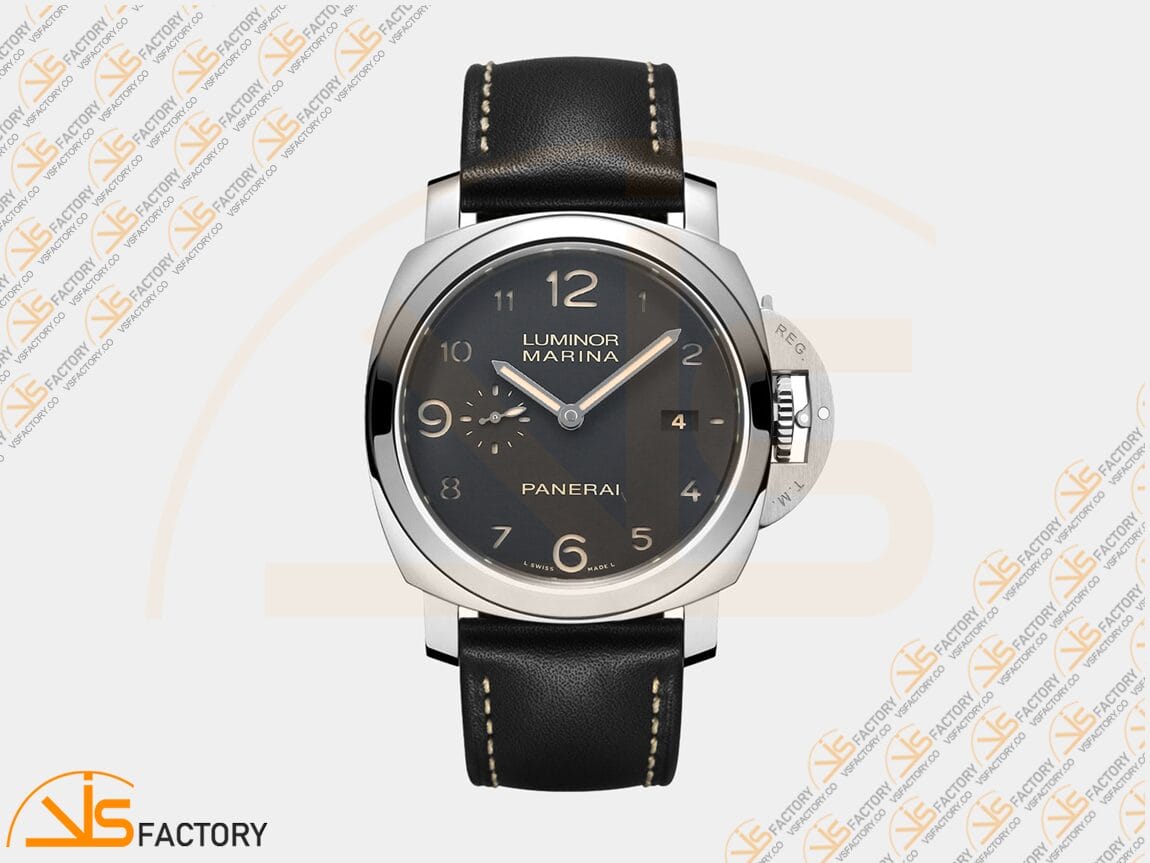 VS Factory Panerai Luminor PAM359 Black Dial 904L Steel Black Leather P.9000 Movement - 图片 3