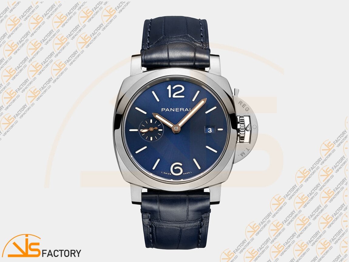 VSFactory Panerai Luminor Due PAM1274 Blue Dial Steel Leather P.900 Movement - 图片 3