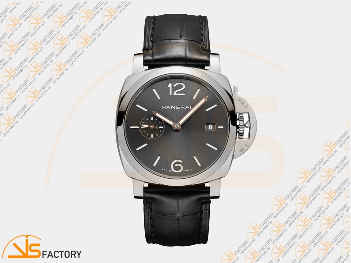 VS Factory Panerai Luminor Due PAM1250 Gray Dial Steel Leather P.900 Movement - 图片 3