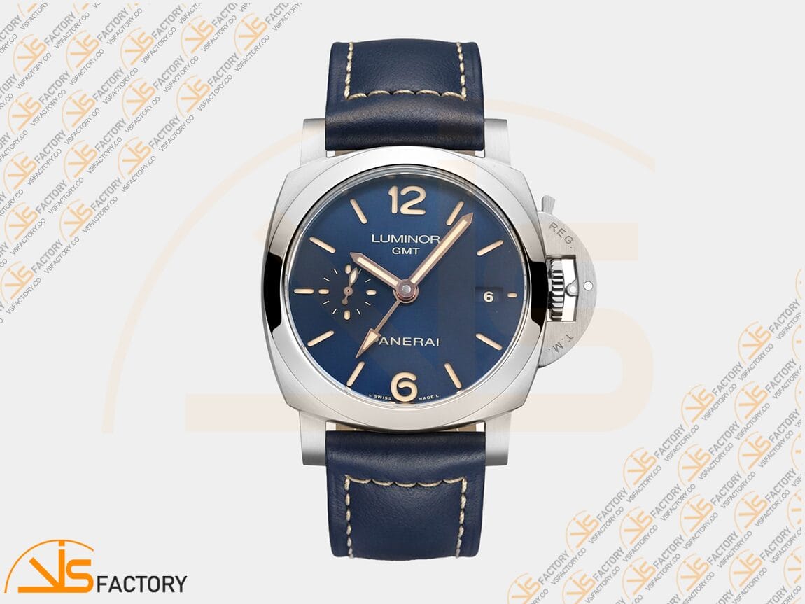 VS Factory Panerai Luminor 1950 PAM688 Blue Dial Stainless Steel Leather P.9001 Movement - 图片 3