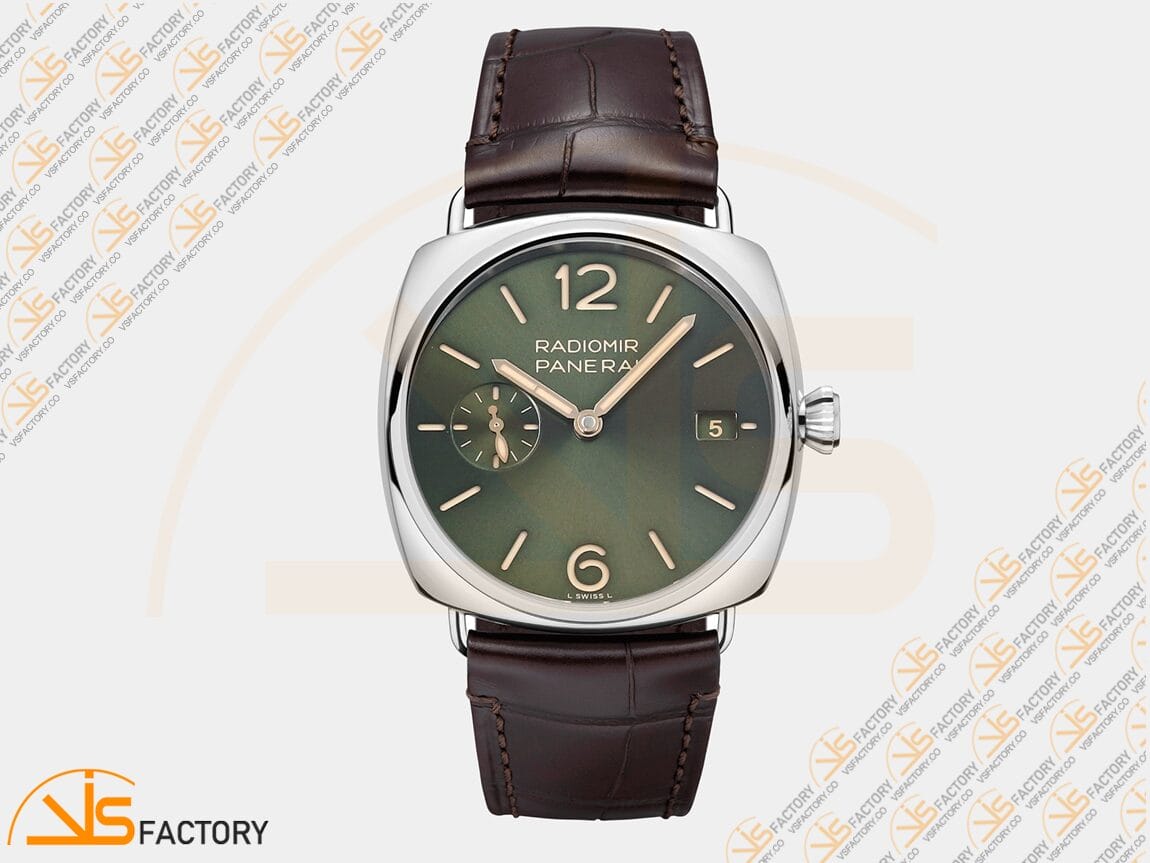 VS Factory Panerai Radiomir PAM1386 Green Dial Stainless Steel P.900 Movemen - 图片 3