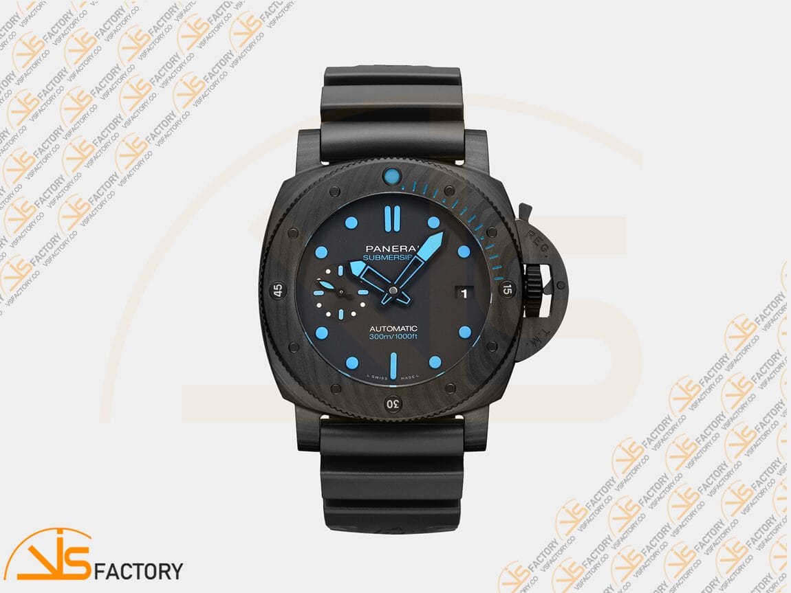 VS Factory Panerai Submersible PAM960 42mm Black Dial Blue Markers Carbotech P9010 Movement - 图片 3