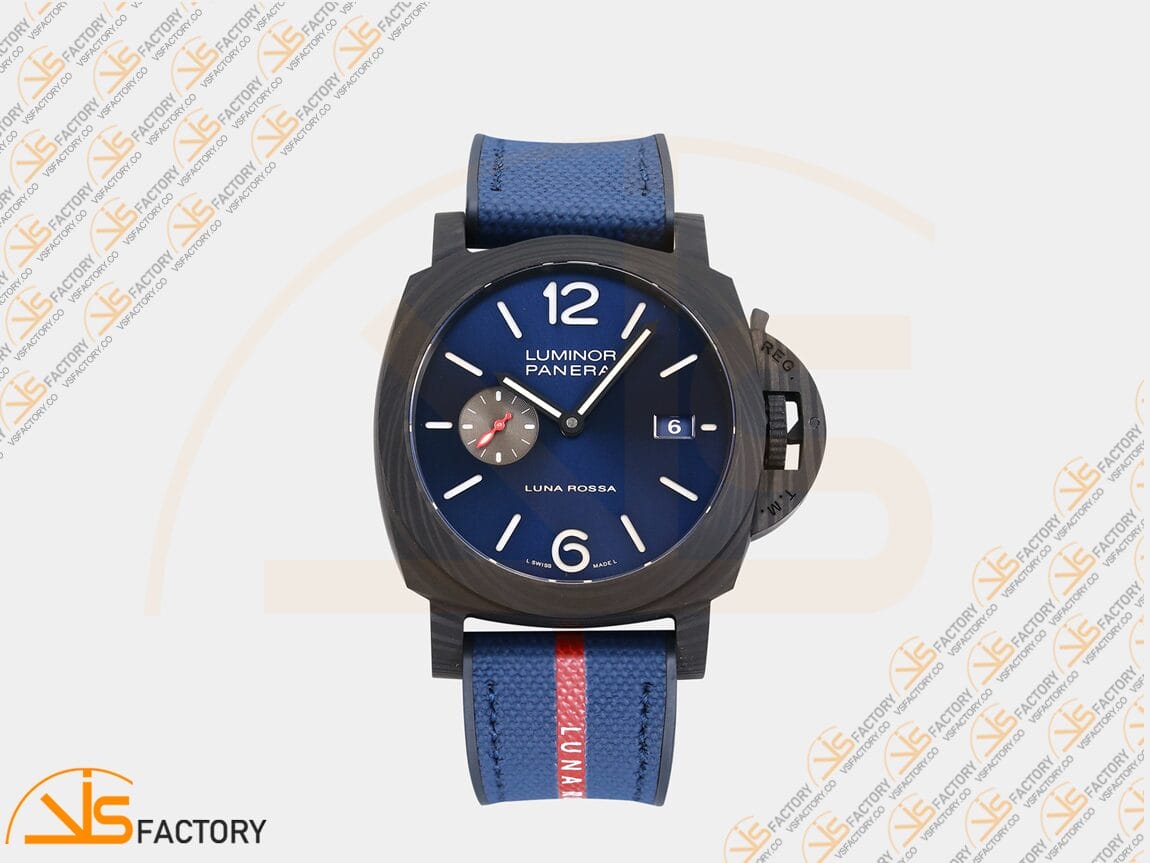 VS Factory Panerai Submersible PAM1529 Luna Rossa Carbotech Blue Fabric P9010 Movement - 图片 3