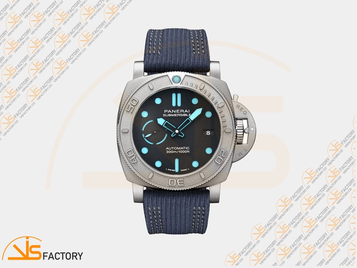 VS Factory Panerai Submersible Mike Horn PAM985 Blue Dial Titanium P.9010 Movement - 图片 3
