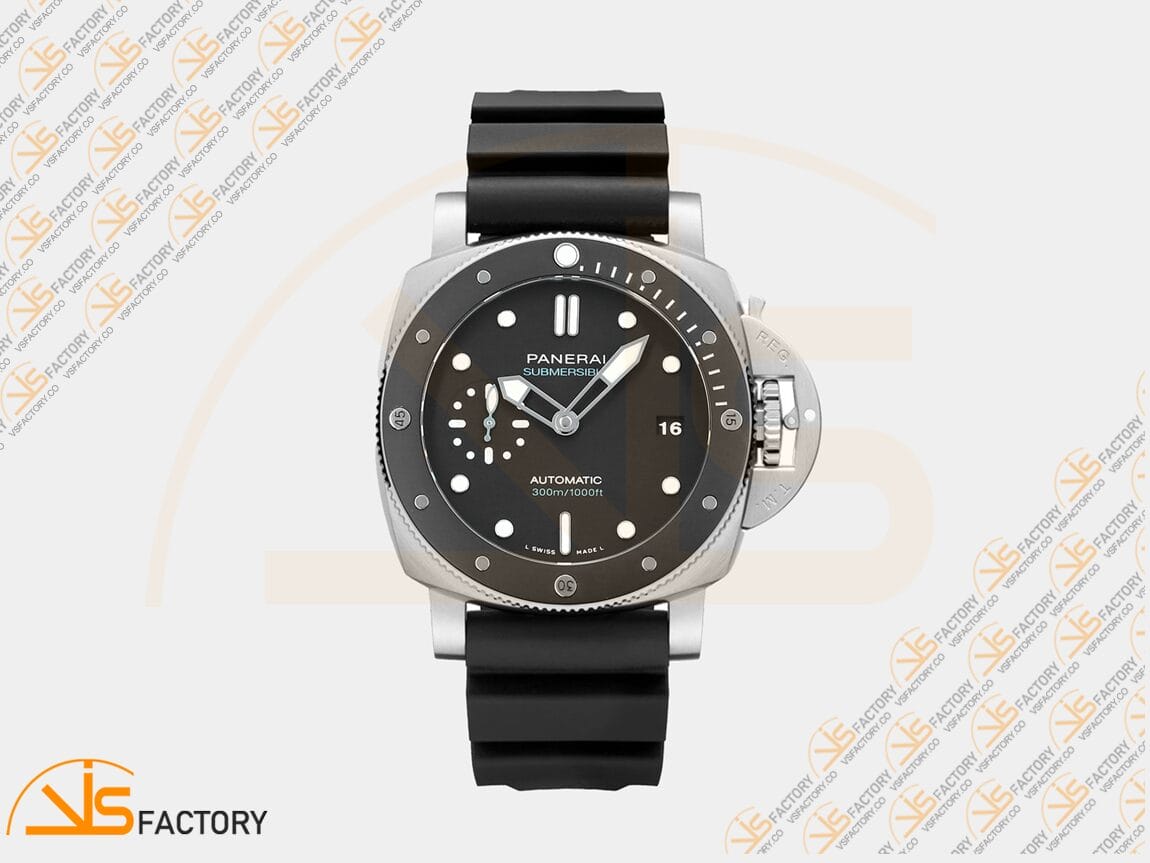 VS Factory Panerai Submersible PAM683 Black Dial Steel Asia XXXIV Movement - 图片 3