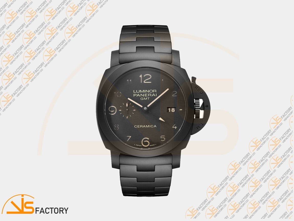 VS Factory Panerai Luminor GMT PAM438 Real Ceramic Ceramic Bracelet P.9001 Movement - 图片 3