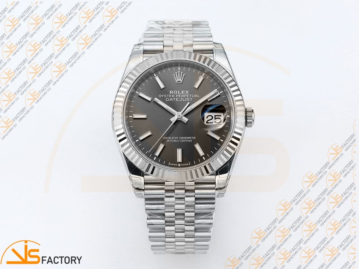 VS Factory Rolex DateJust 41 126334 Gray Dial 904L Steel VS3235 Movement - 图片 3