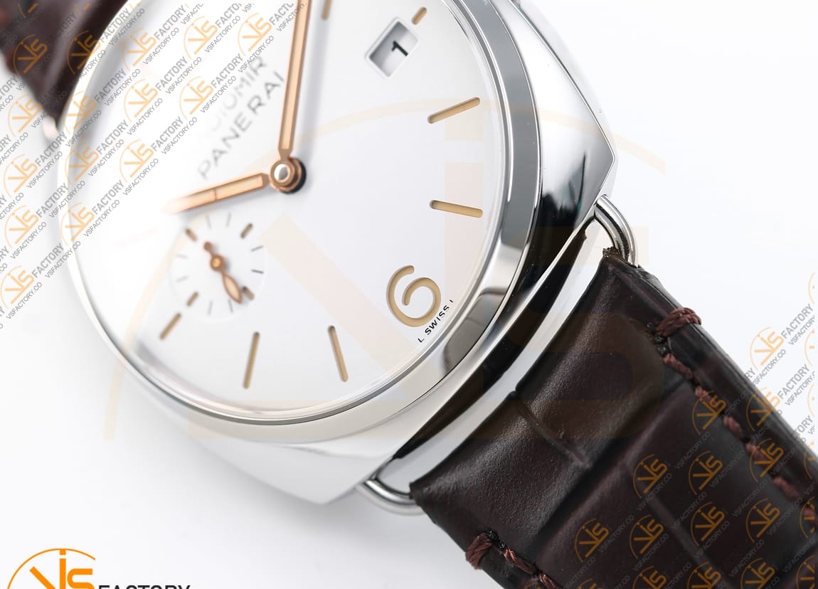 VS Factory Panerai Radiomir PAM1292 White Dial Steel Leather P.900 Movement - 图片 9