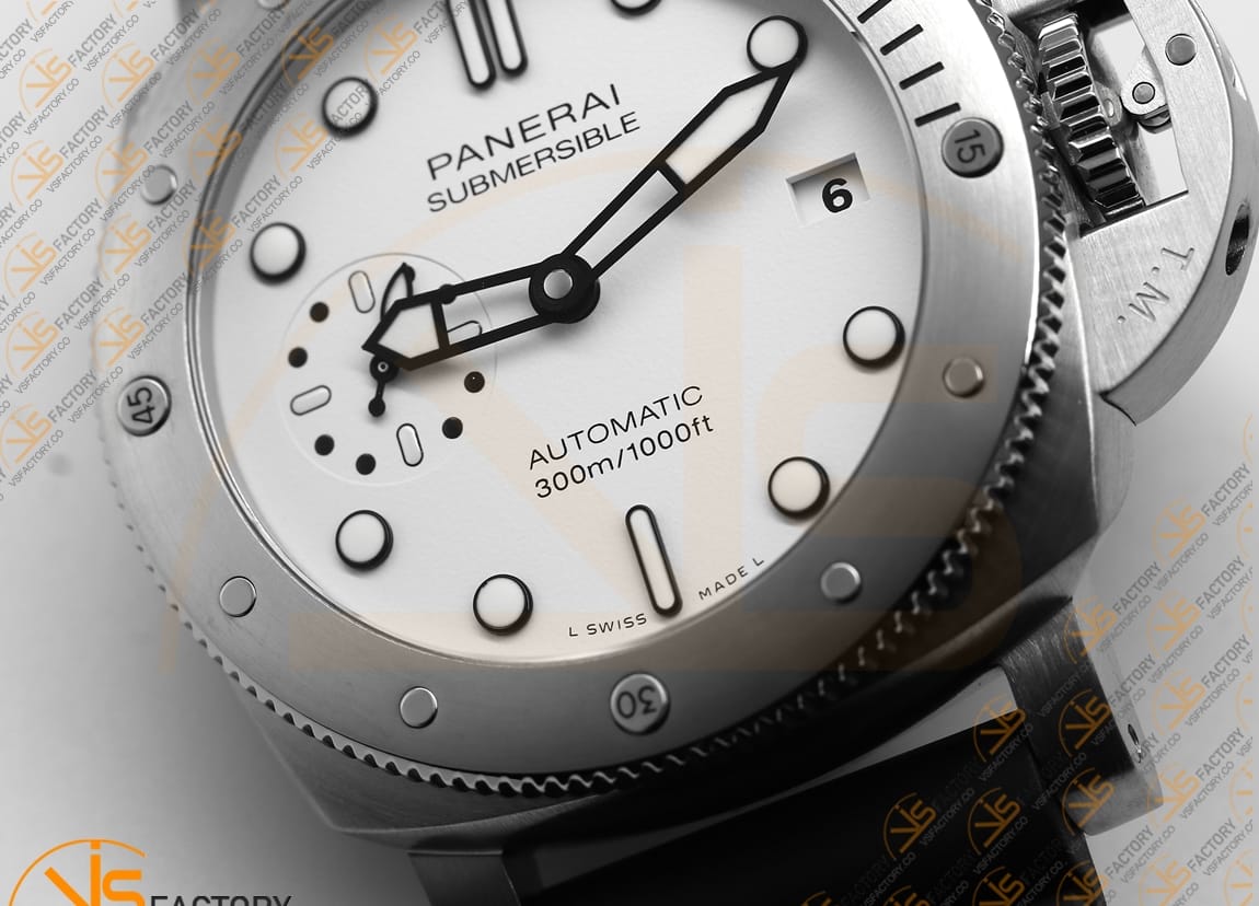 VS Factory Panerai Submersible PAM2223 White Dial Steel P.900 Movement - 图片 9