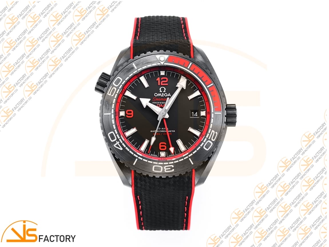 VSFactory (VSF) Omega Planet Ocean 45.5mm Deep Black Red Dial Real Ceramic A8906 Movement - 图片 3