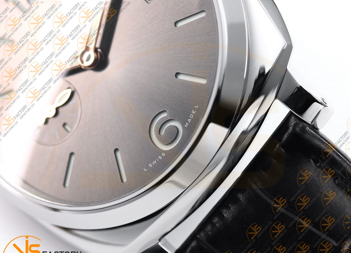 VS Factory Panerai Luminor Due PAM1250 Gray Dial Steel Leather P.900 Movement - 图片 9