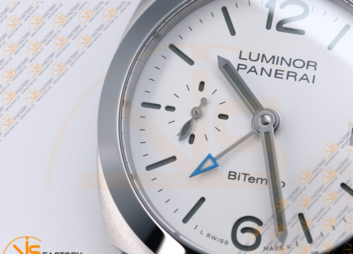 VS Factory Panerai Luminor Quaranta BiTempo PAM1367 White Dial Stainless Steel P.900 Movement - 图片 8