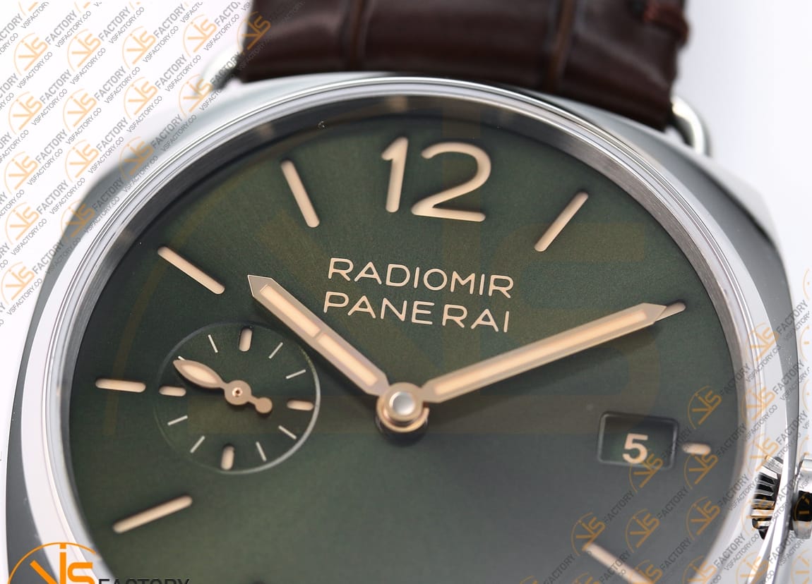 VS Factory Panerai Radiomir PAM1386 Green Dial Stainless Steel P.900 Movemen - 图片 8