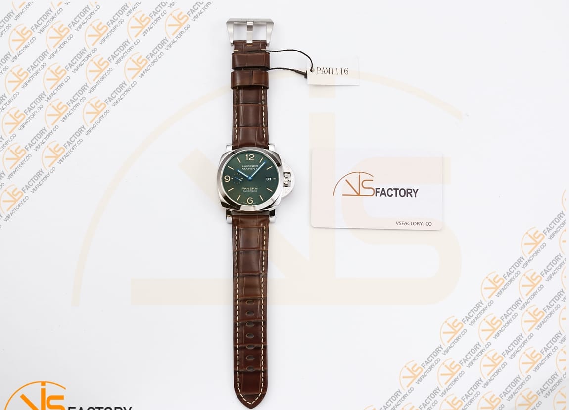 VS Factory Panerai Luminor Marina PAM1116 Green Dial Steel P.9010 Movement - 图片 2