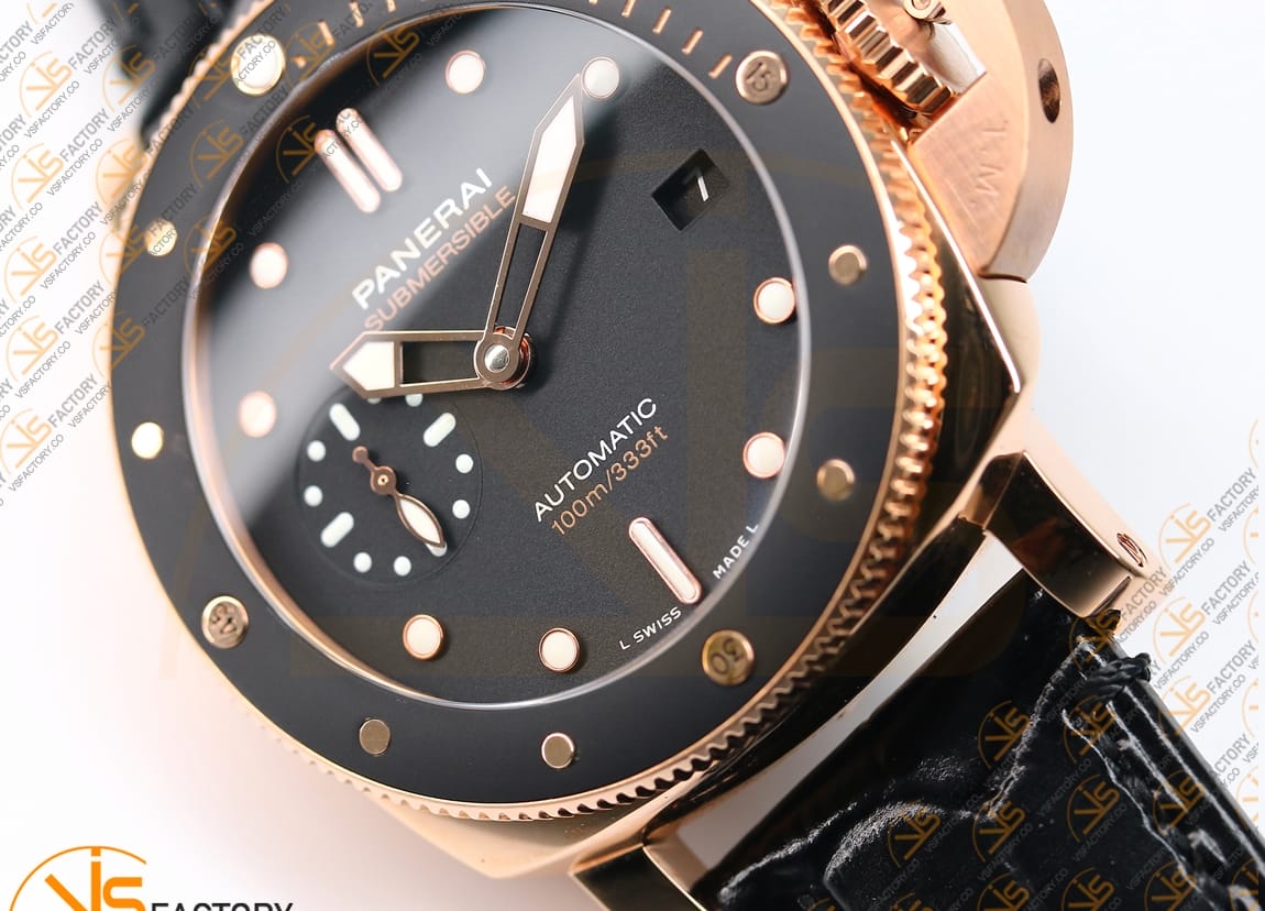 VS Factory Panerai Luminor Submersible PAM974 GoldTech Rose Gold OP XXXIV Movement - 图片 9