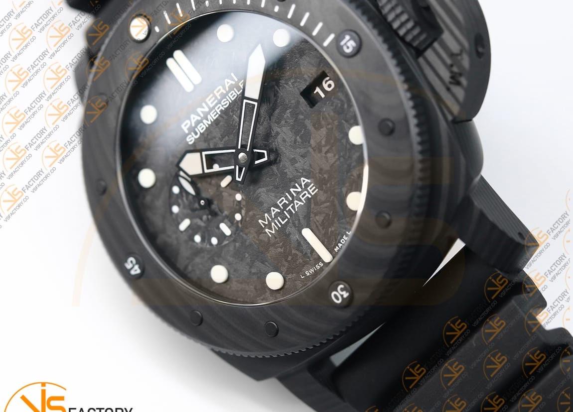 VS Factory Panerai Submersible PAM979 Black Dial Carbotech P.9000 Movement - 图片 9