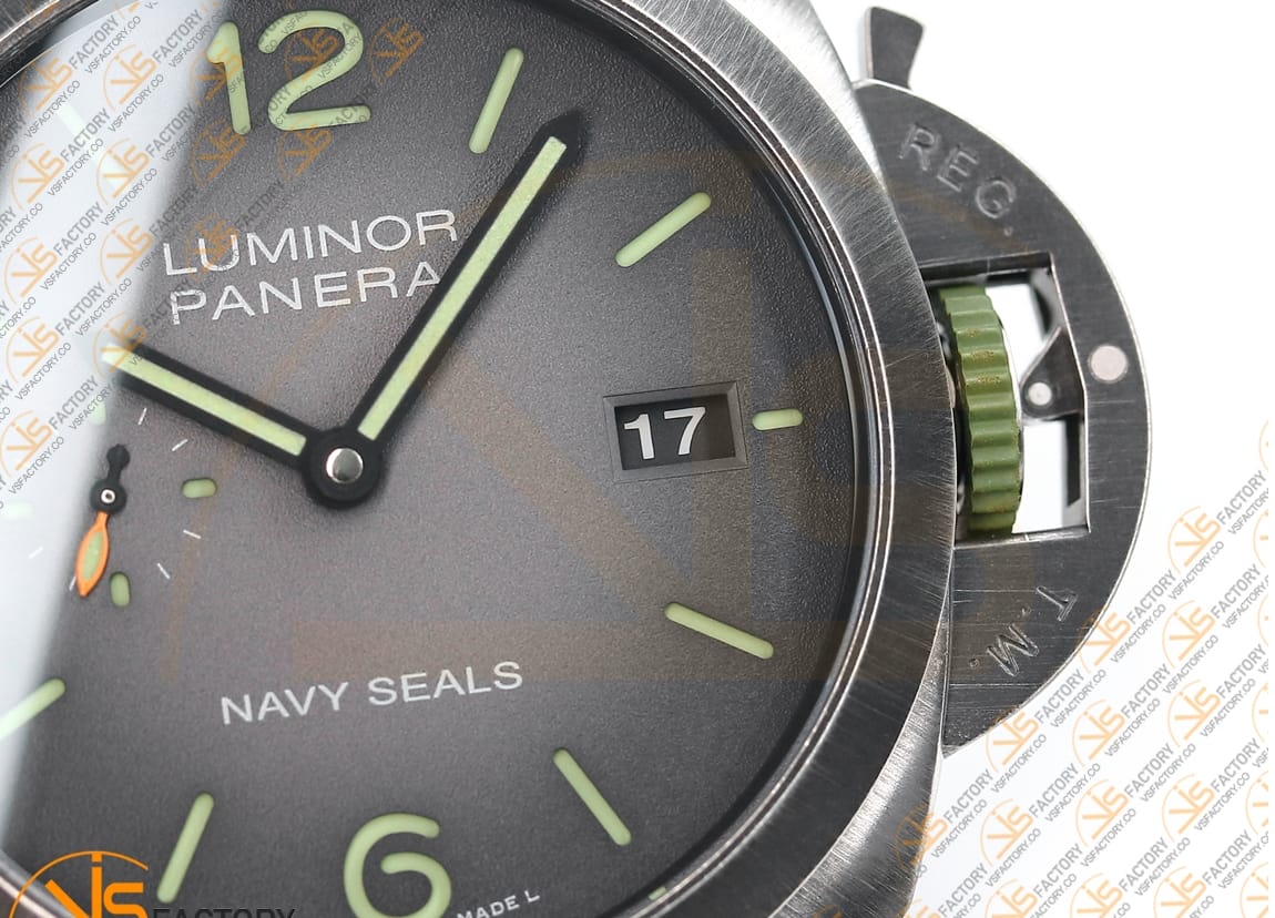 VS Factory Panerai PAM1412 Luminor Marina Navy SEALs 44mm Steel Case P.9010 Movement - 图片 6