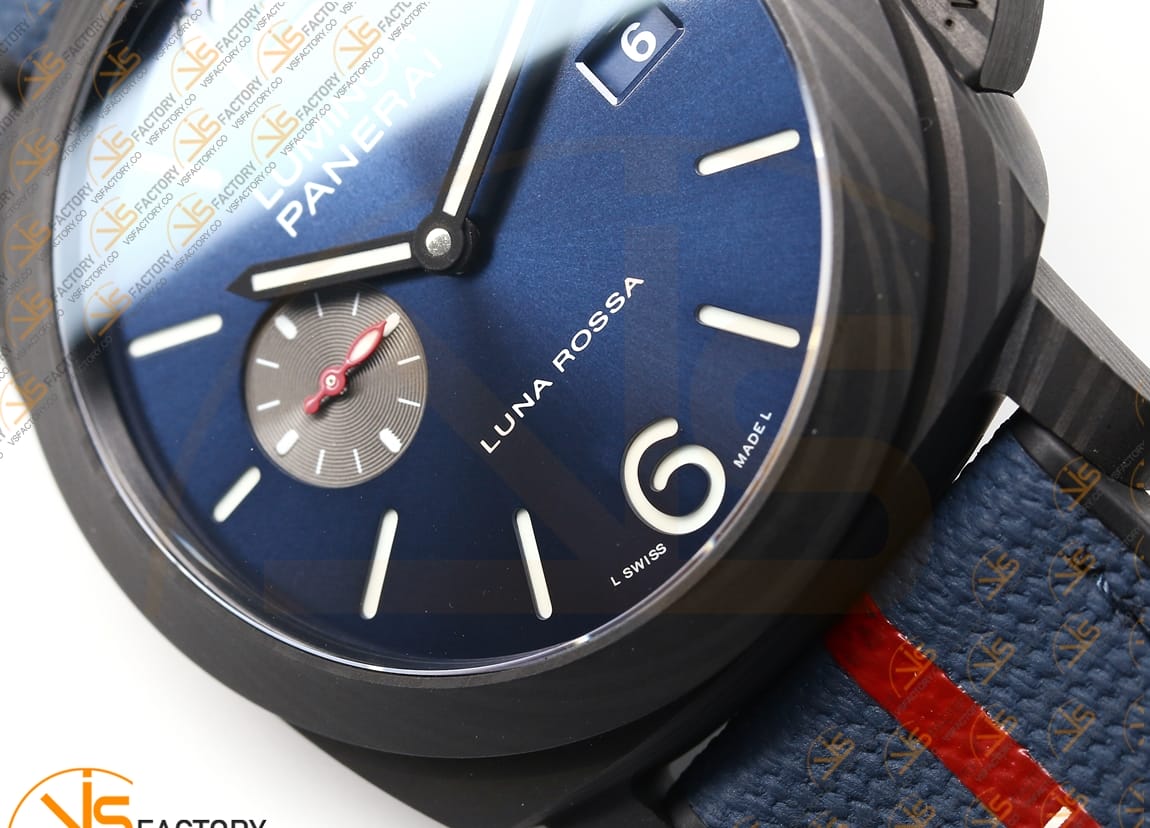 VS Factory Panerai Submersible PAM1529 Luna Rossa Carbotech Blue Fabric P9010 Movement - 图片 9