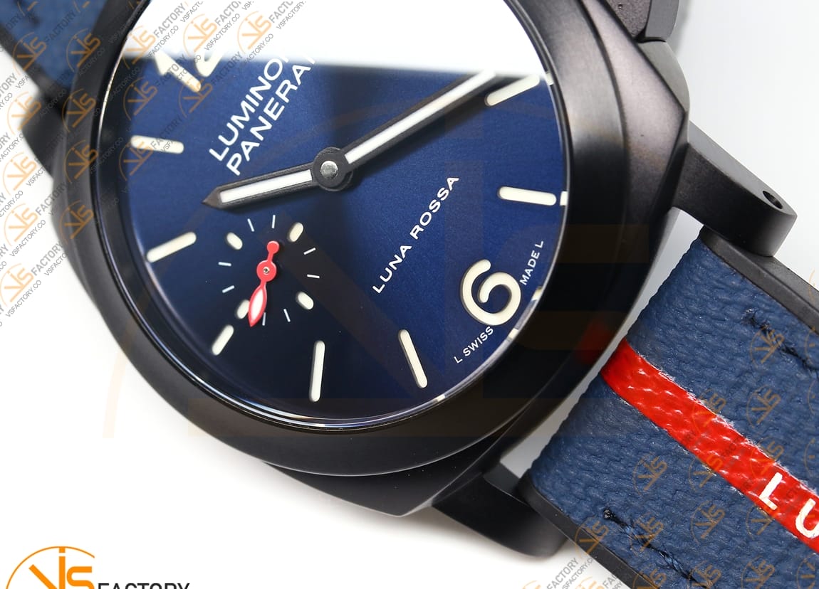 VS Factory Panerai Luminor Quaranta BiTempo PAM1408 Luna Rossa DLC Blue Rubber P900 Movement - 图片 9