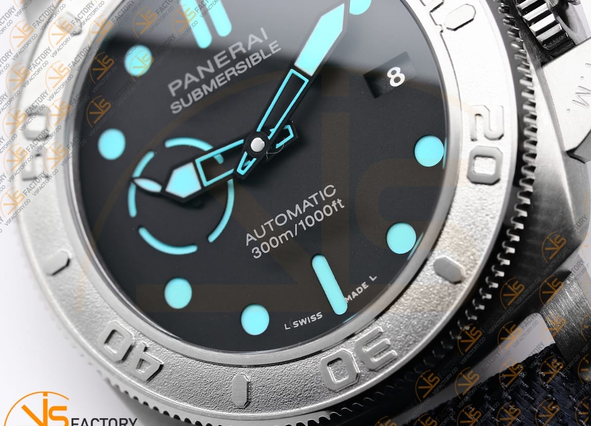 VS Factory Panerai Submersible Mike Horn PAM985 Blue Dial Titanium P.9010 Movement - 图片 9