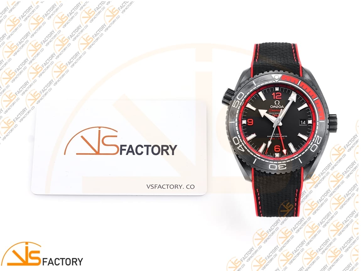 VSFactory (VSF) Omega Planet Ocean 45.5mm Deep Black Red Dial Real Ceramic A8906 Movement - 图片 2