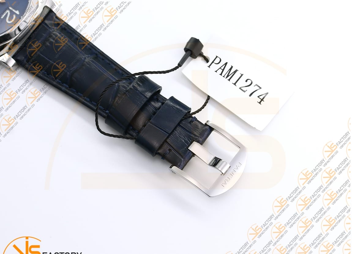 VSFactory Panerai Luminor Due PAM1274 Blue Dial Steel Leather P.900 Movement - 图片 13