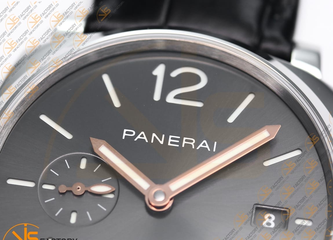 VS Factory Panerai Luminor Due PAM1250 Gray Dial Steel Leather P.900 Movement - 图片 8