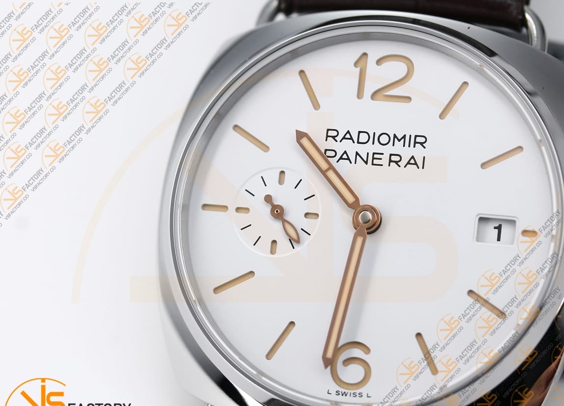 VS Factory Panerai Radiomir PAM1292 White Dial Steel Leather P.900 Movement - 图片 7