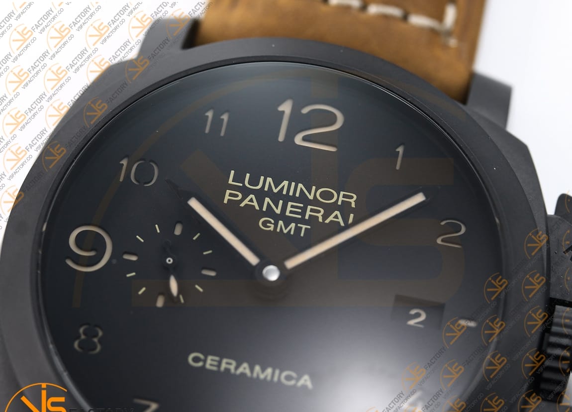 VS Factory Panerai Luminor GMT PAM441 Brown Dial Ceramic P.9001 Movement - 图片 8