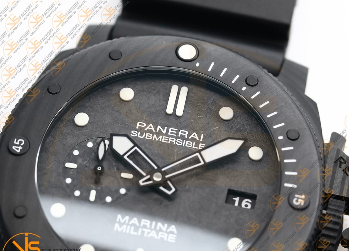 VS Factory Panerai Submersible PAM979 Black Dial Carbotech P.9000 Movement - 图片 8