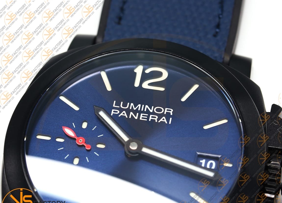 VS Factory Panerai Luminor Quaranta BiTempo PAM1408 Luna Rossa DLC Blue Rubber P900 Movement - 图片 8
