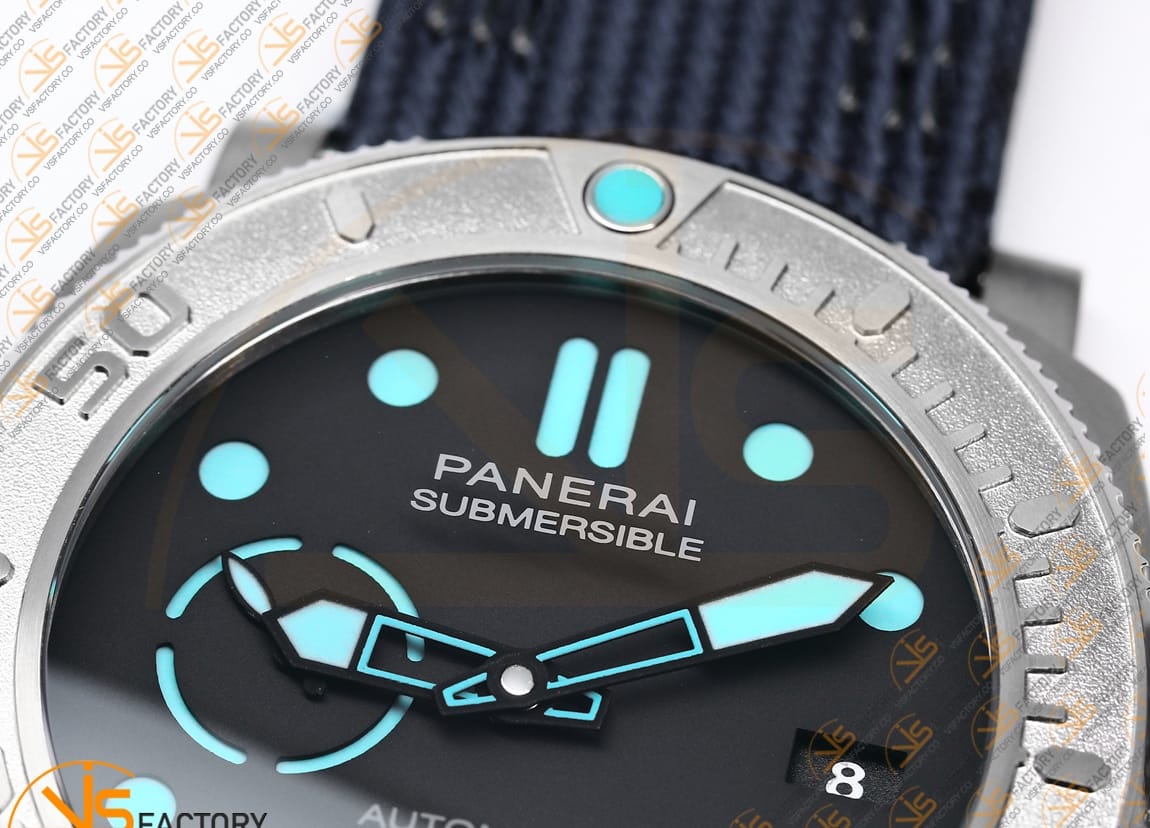 VS Factory Panerai Submersible Mike Horn PAM985 Blue Dial Titanium P.9010 Movement - 图片 8