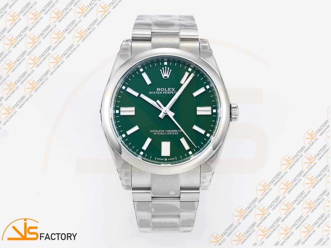 VS Factory Rolex Oyster Perpetual 124300 Green Dial 904L Steel VS3235 Movement - 图片 3