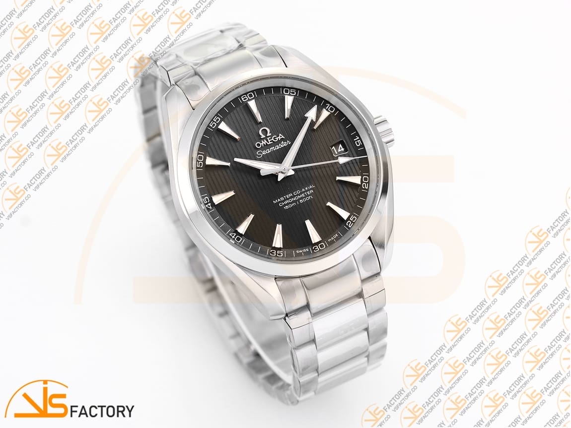 VSFactory (VSF) Omega Aqua Terra 150M Black Textured Dial Steel A8500 Movement - 图片 4
