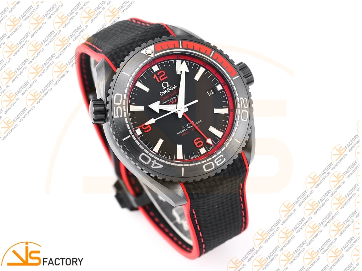 VSFactory (VSF) Omega Planet Ocean 45.5mm Deep Black Red Dial Real Ceramic A8906 Movement - 图片 4