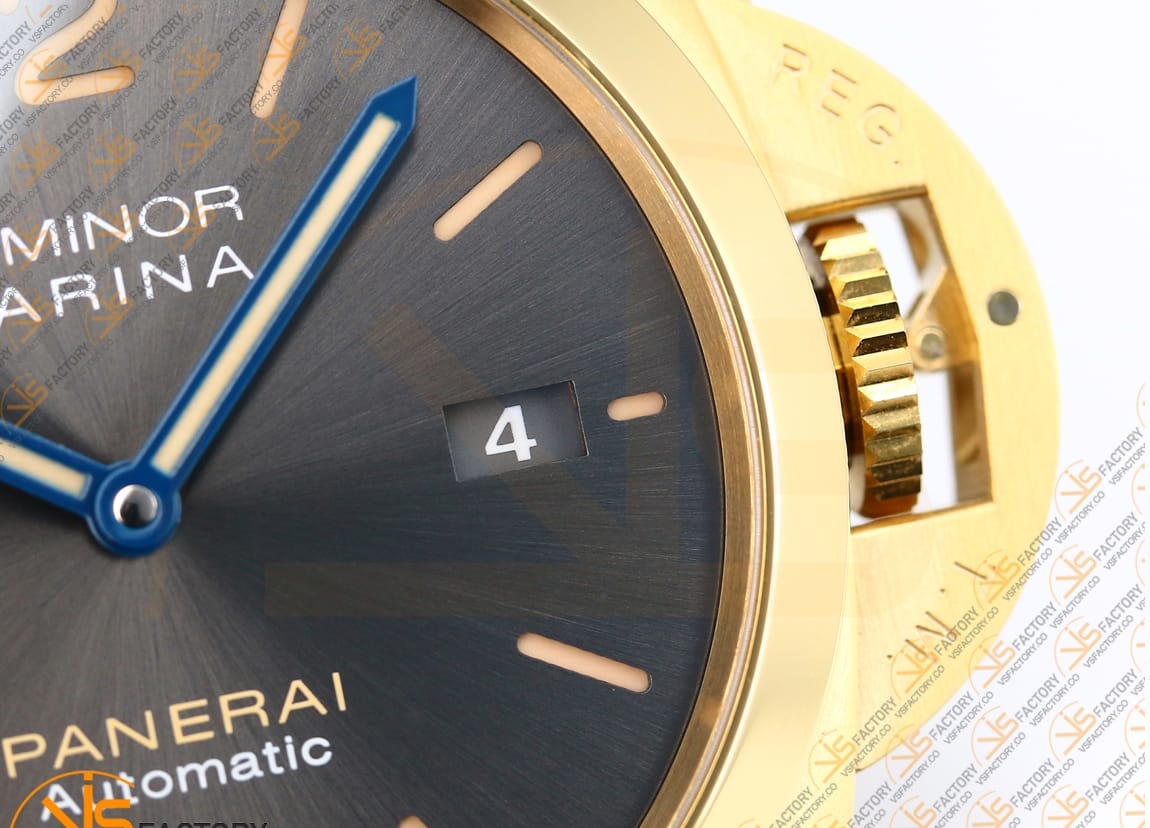 VS Factory Panerai PAM1115 Luminor Marina Black Dial Yellow Gold Case P9010 Movement - 图片 5