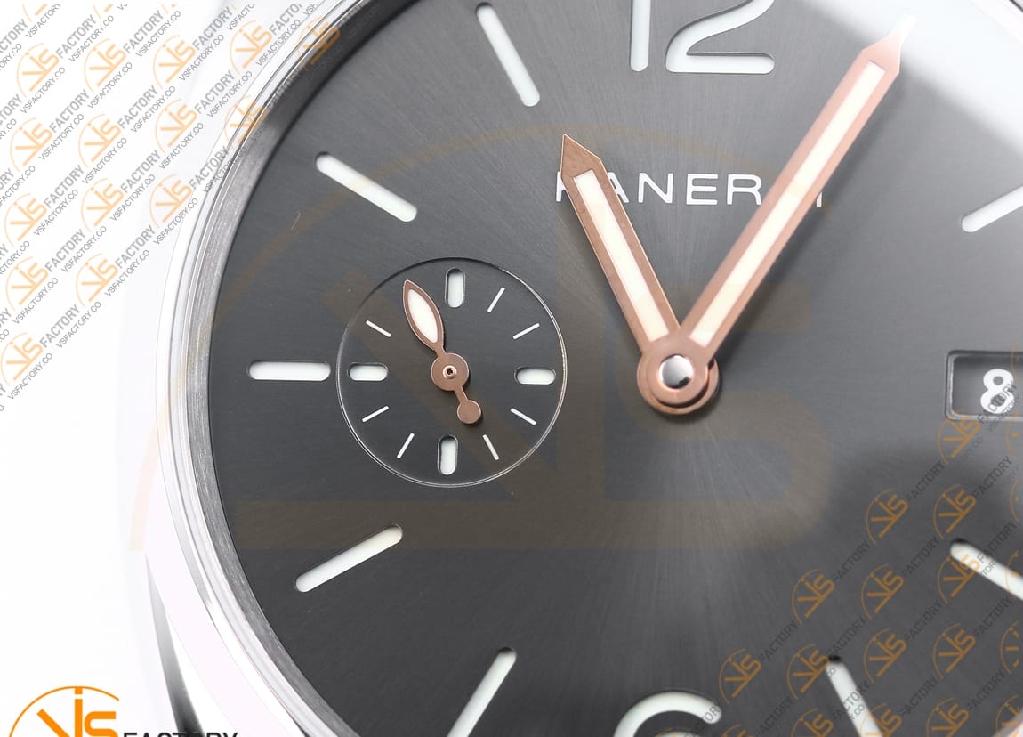 VS Factory Panerai Luminor Due PAM1250 Gray Dial Steel Leather P.900 Movement - 图片 7