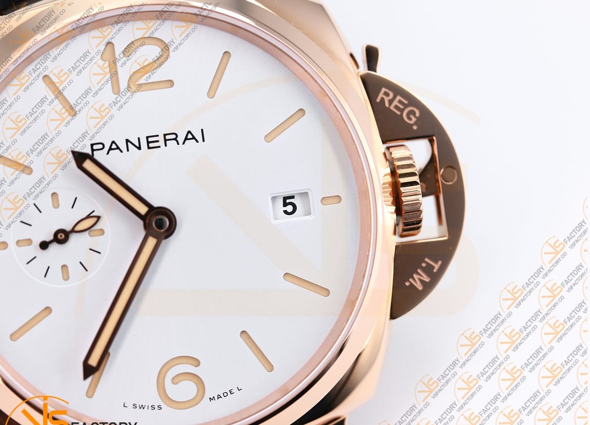 VS Factory Panerai Luminor Due PAM1336 White Dial Steel Leather P.900 Movement - 图片 8