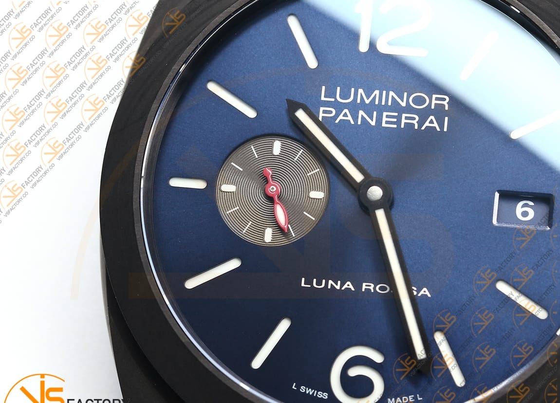 VS Factory Panerai Submersible PAM1529 Luna Rossa Carbotech Blue Fabric P9010 Movement - 图片 7