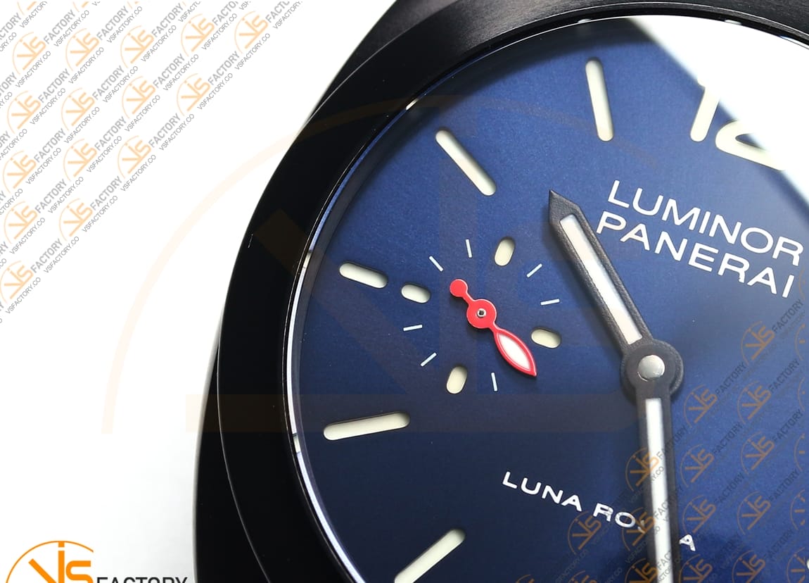 VS Factory Panerai Luminor Quaranta BiTempo PAM1408 Luna Rossa DLC Blue Rubber P900 Movement - 图片 7