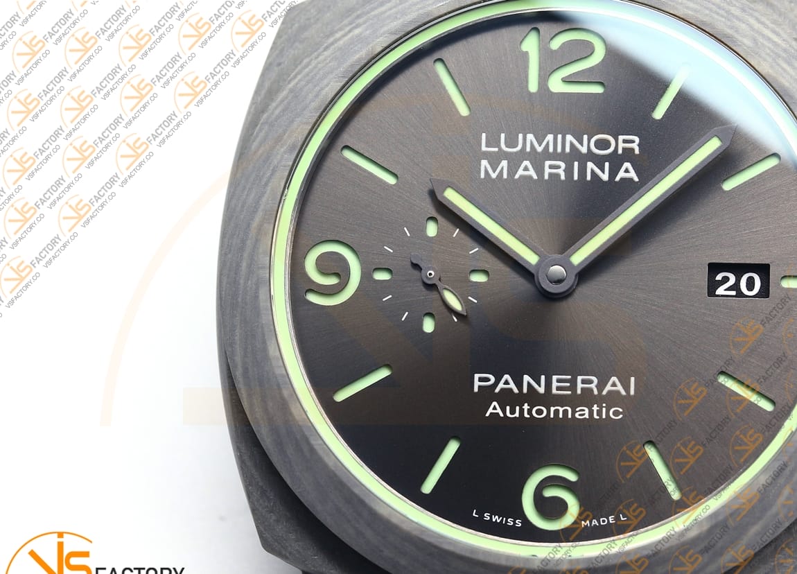 VS Factory Panerai Luminor Marina PAM1119 Blue Dial Forged Carbon Nylon P.9010 Movement - 图片 7