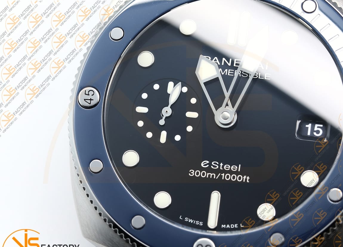 VS Factory Panerai Submersible PAM1289Y Blue Dial Steel P.900 Movement - 图片 7