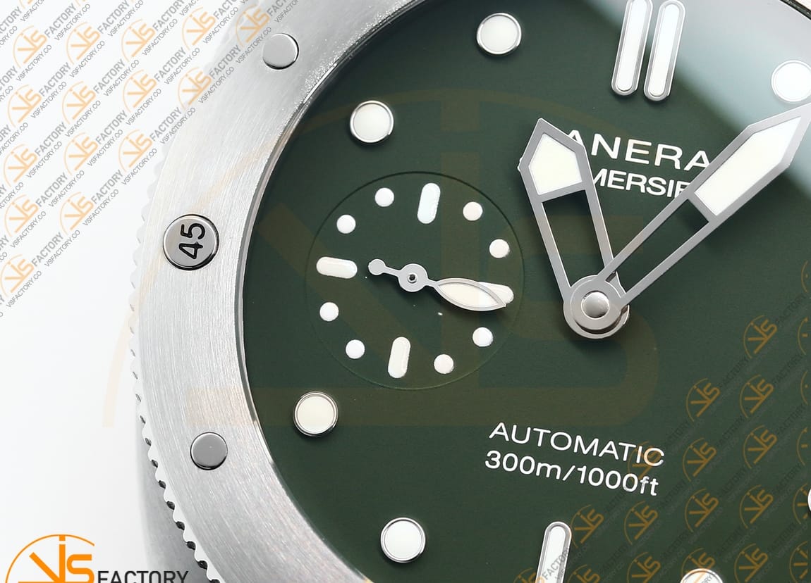 VS Factory Panerai Submersible Verde Militare PAM1055 Green Dial Steel P.900 Movement - 图片 9