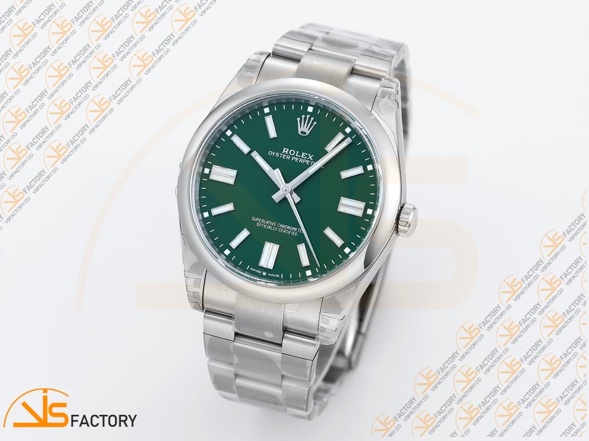 VS Factory Rolex Oyster Perpetual 124300 Green Dial 904L Steel VS3235 Movement - 图片 4