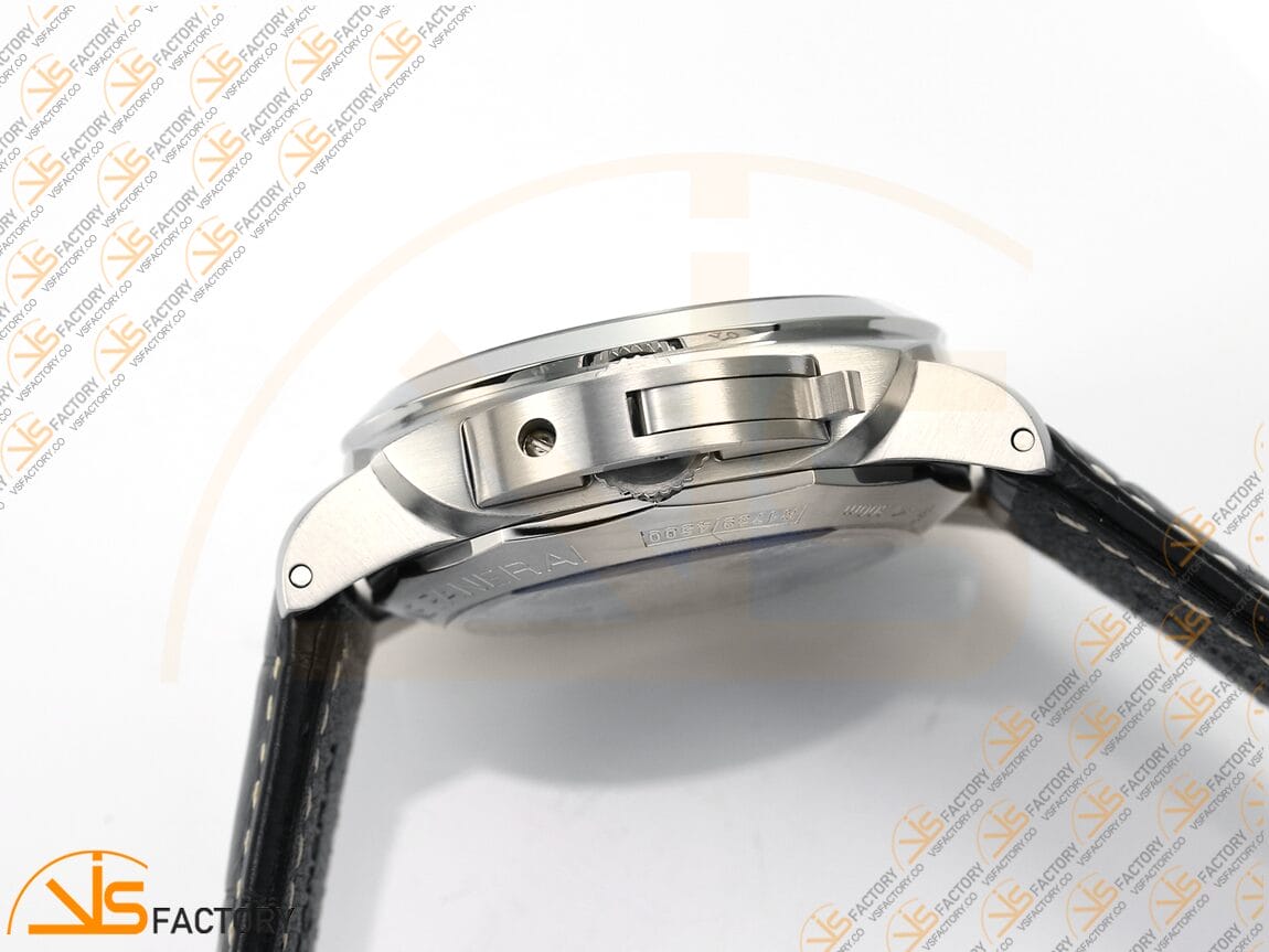 VS Factory Panerai Luminor Marina PAM312 Black Dial 904L Steel Black Leather P.9000 Movement - 图片 10