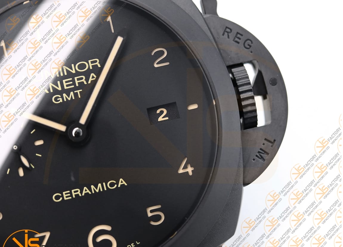 VS Factory Panerai Luminor GMT PAM441 Brown Dial Ceramic P.9001 Movement - 图片 6