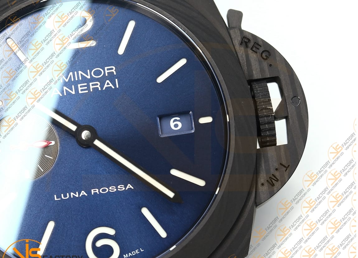 VS Factory Panerai Submersible PAM1529 Luna Rossa Carbotech Blue Fabric P9010 Movement - 图片 6