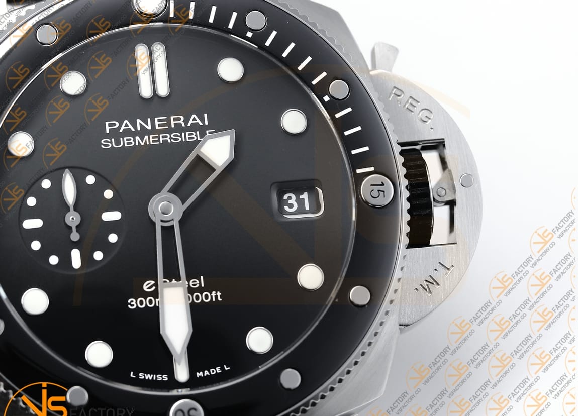 VS Factory Panerai Submersible PAM1288Y Gray Dial Steel P.900 Movement - 图片 6