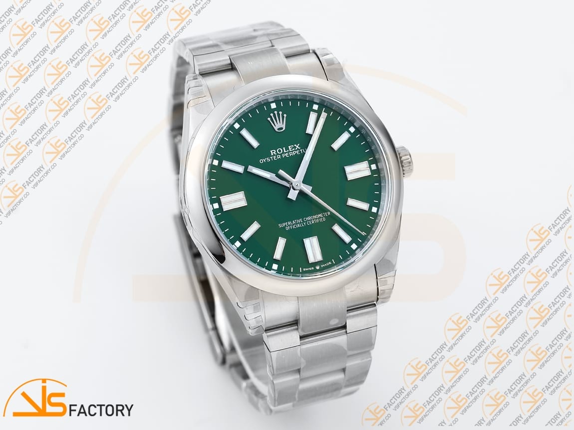 VS Factory Rolex Oyster Perpetual 124300 Green Dial 904L Steel VS3235 Movement - 图片 5