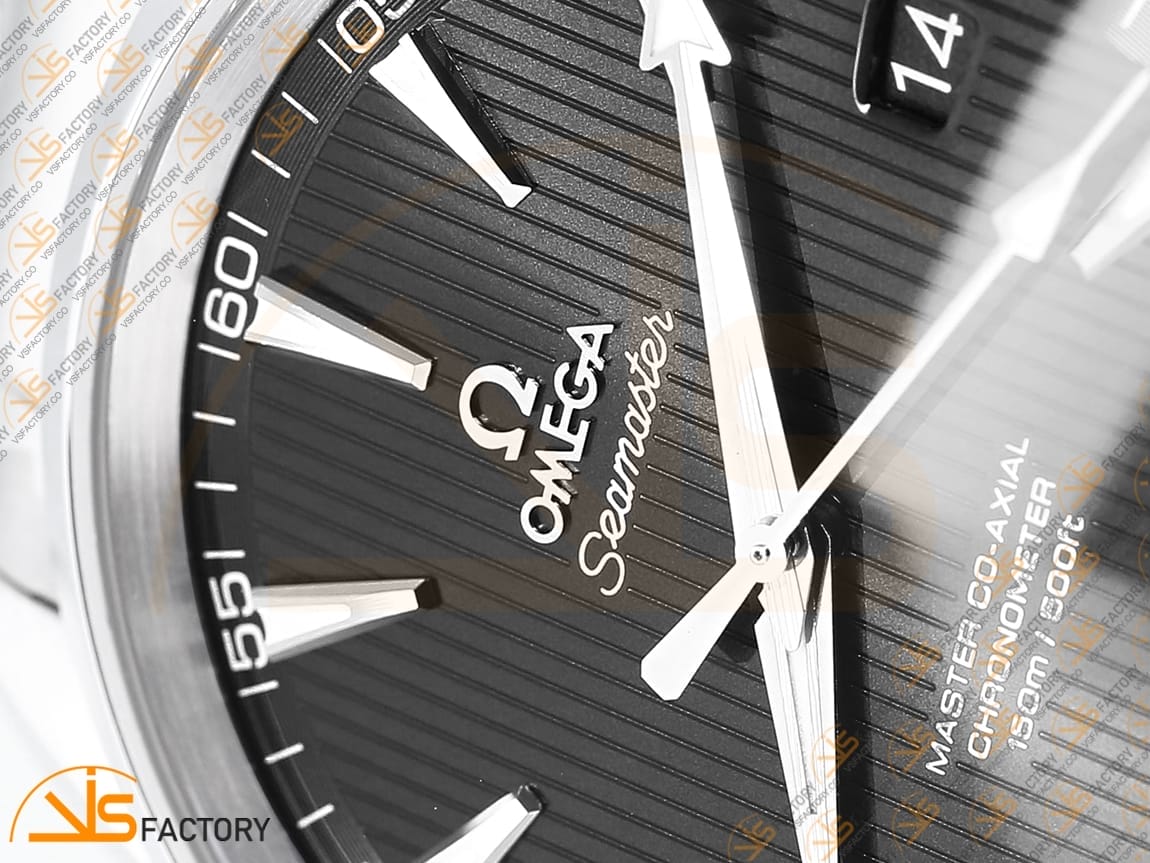VSFactory (VSF) Omega Aqua Terra 150M Black Textured Dial Steel A8500 Movement - 图片 7